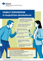 Gewalt verhindern - In Gesprächen deeskalieren (Plakat DIN A4)