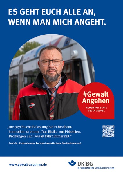 Plakat (DIN A3) #GewaltAngehen „Frank M.&quot;