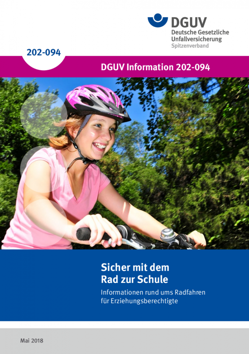 Sicher Mit Dem Rad Zur Schule | DGUV Informationen | Regelwerk | DGUV ...