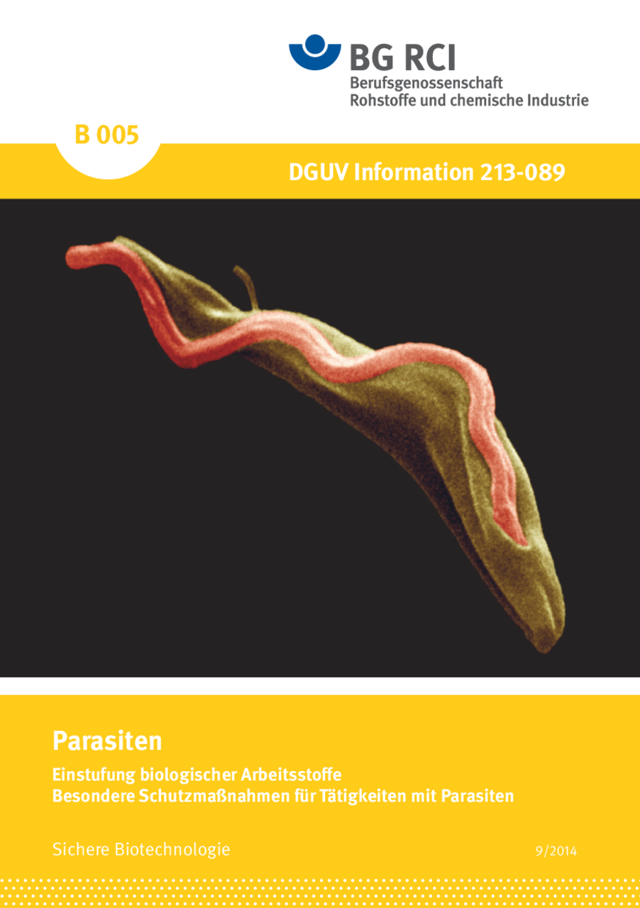 Einstufung biologischer ArbeitsstoffeParasiten Besondere
