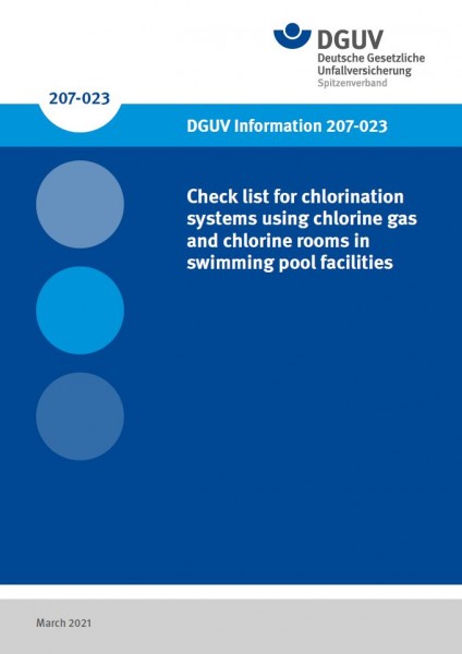 Check list for chlorination systems using chlorine gas and chlorine rooms in swimming pool facilitie