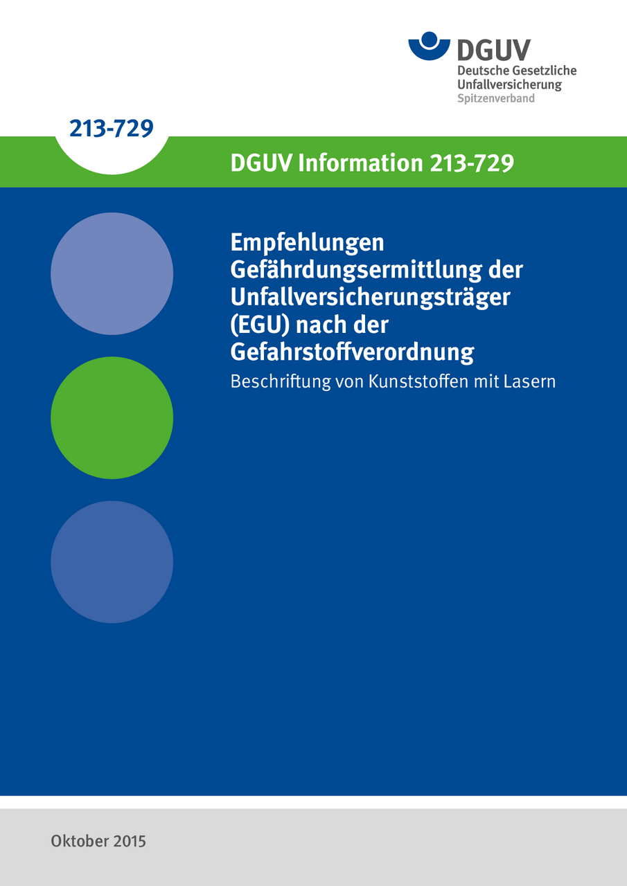 Empfehlungen Gefährdungsermittlung Der Unfallversicherungsträger (EGU ...