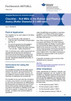 FBRCI-002 „Checklist – Roll Mills in the Rubber and Plastics Industry (Roller Diameter D ≥ 400 mm)“