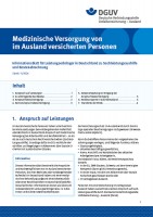 Medizinische Versorgung von im Ausland versicherten Personen in Deutschland und Kostenabrechnung - Sachleistungsaushilfe durch die deutsche gesetzliche Unfallversicherung