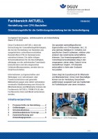 FBHM-092: Herstellung von CFK-Bauteilen ­- Orientierungshilfe für die Gefährdungsbeurteilung bei der Serienfertigung