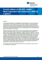 Fourth edition of EN ISO 13849-1. Most important new features in 2023 at a glance