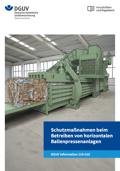 Schutzmaßnahmen beim Betreiben von horizontalen Ballenpressanlagen