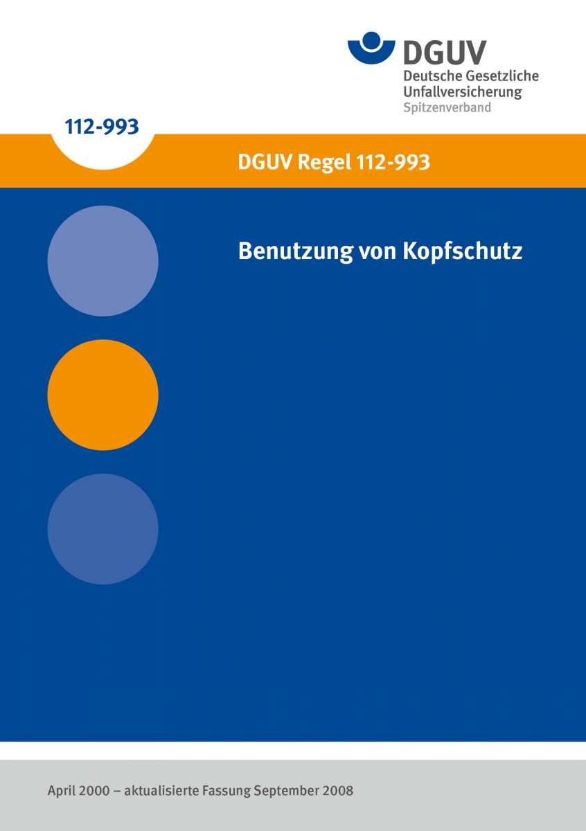 DGUV Regel 112-993 Benutzung Von Kopfschutz | DGUV Publikationen