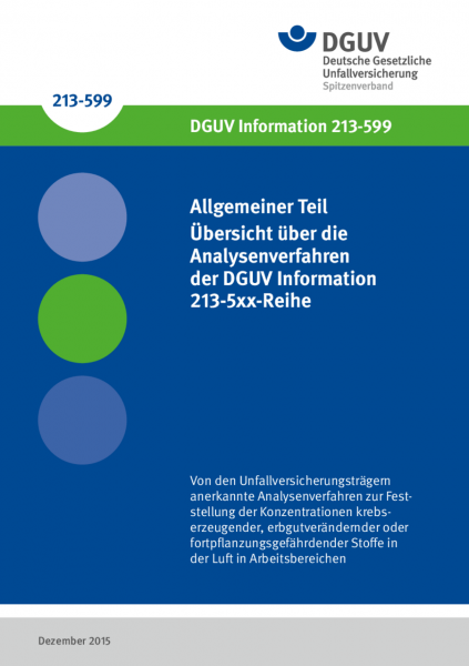 Allgemeiner Teil: Übersicht über die Analysenverfahren der DGUV Information 213-5xx-Reihe