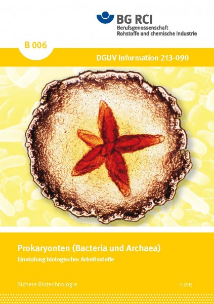 Einstufung biologischer Arbeitsstoffe-Prokaryonten (Bacteria und Archaea) (Merkblatt B 006 der Reihe