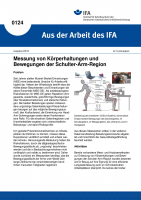 Messung von Körperhaltungen und Bewegungen der Schulter-Arm-Region. Aus der Arbeit des IFA Nr. 0124
