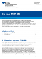 FBWoGes-010: Die neue TRBA 250