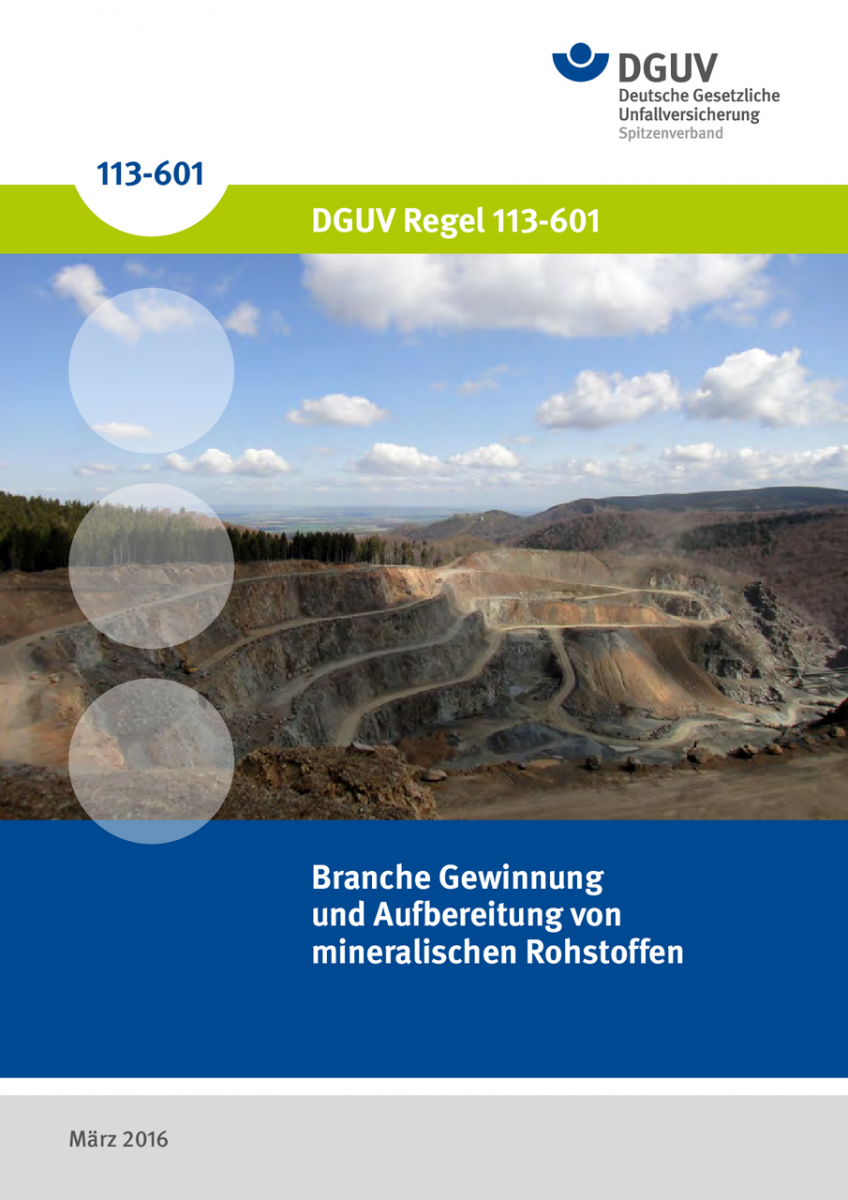 Branche Gewinnung Und Aufbereitung Von Mineralischen Rohstoffen | DGUV ...